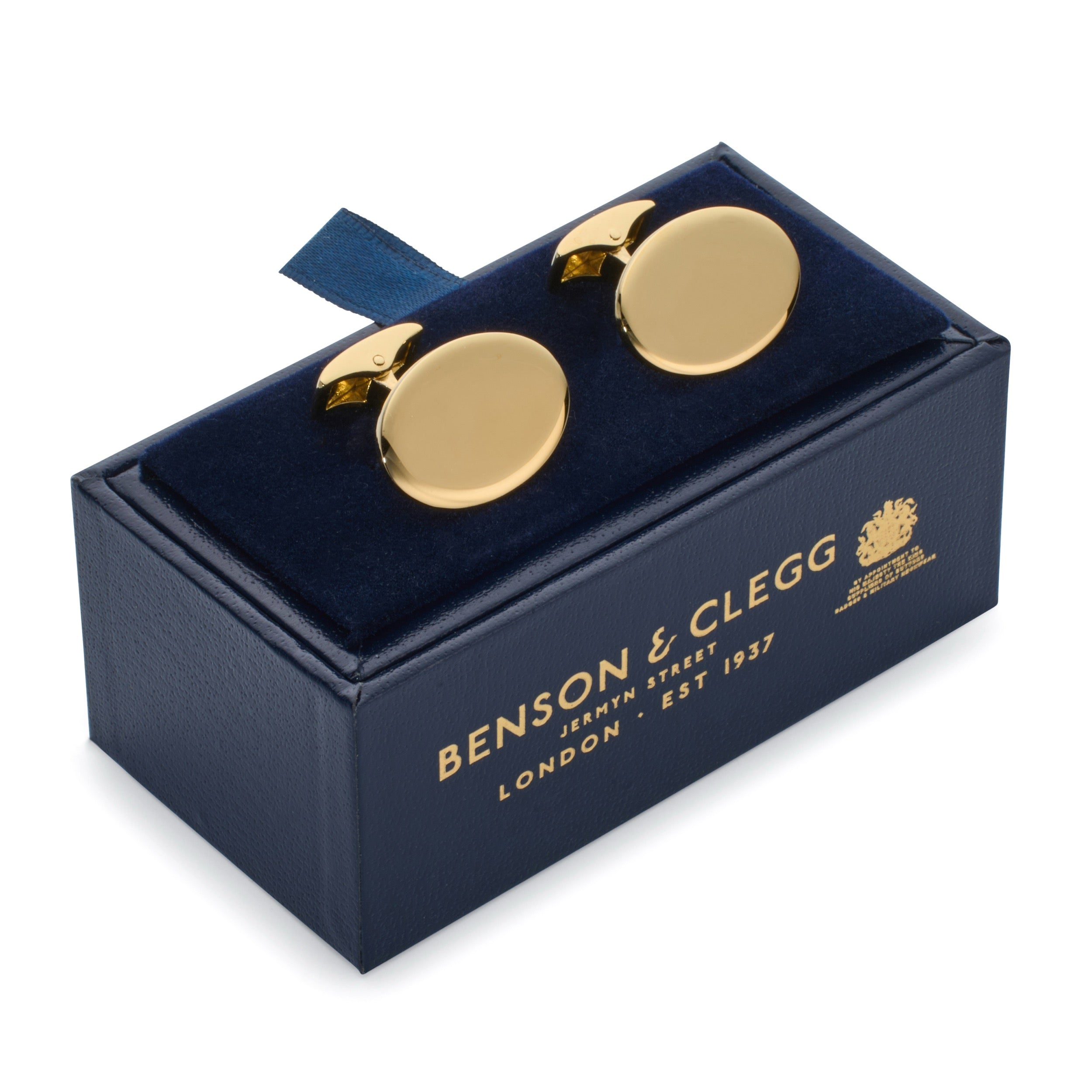 Sterling Silver British Hallmarked Cufflinks With 22ct Gold