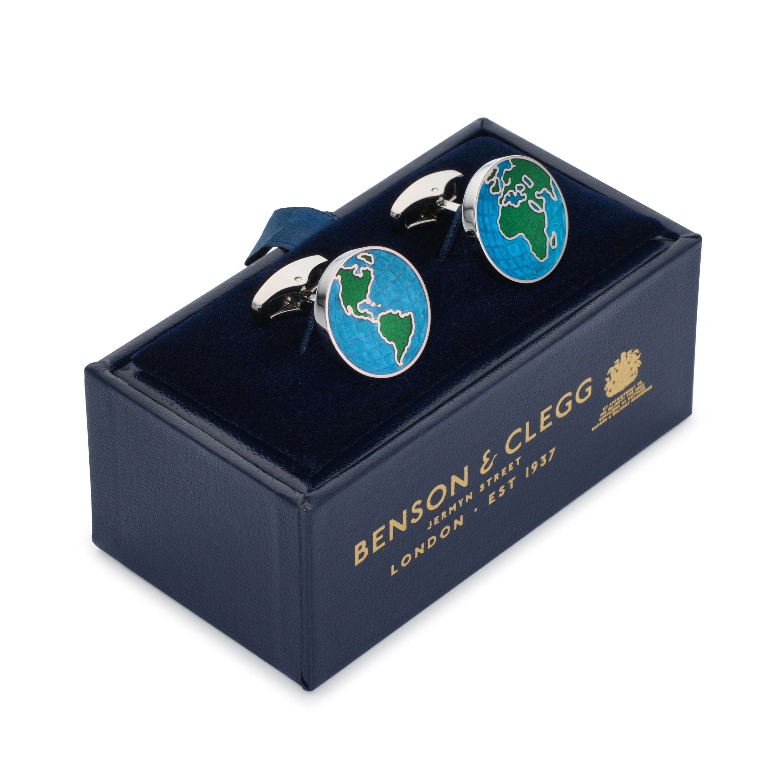 World Map Cufflinks