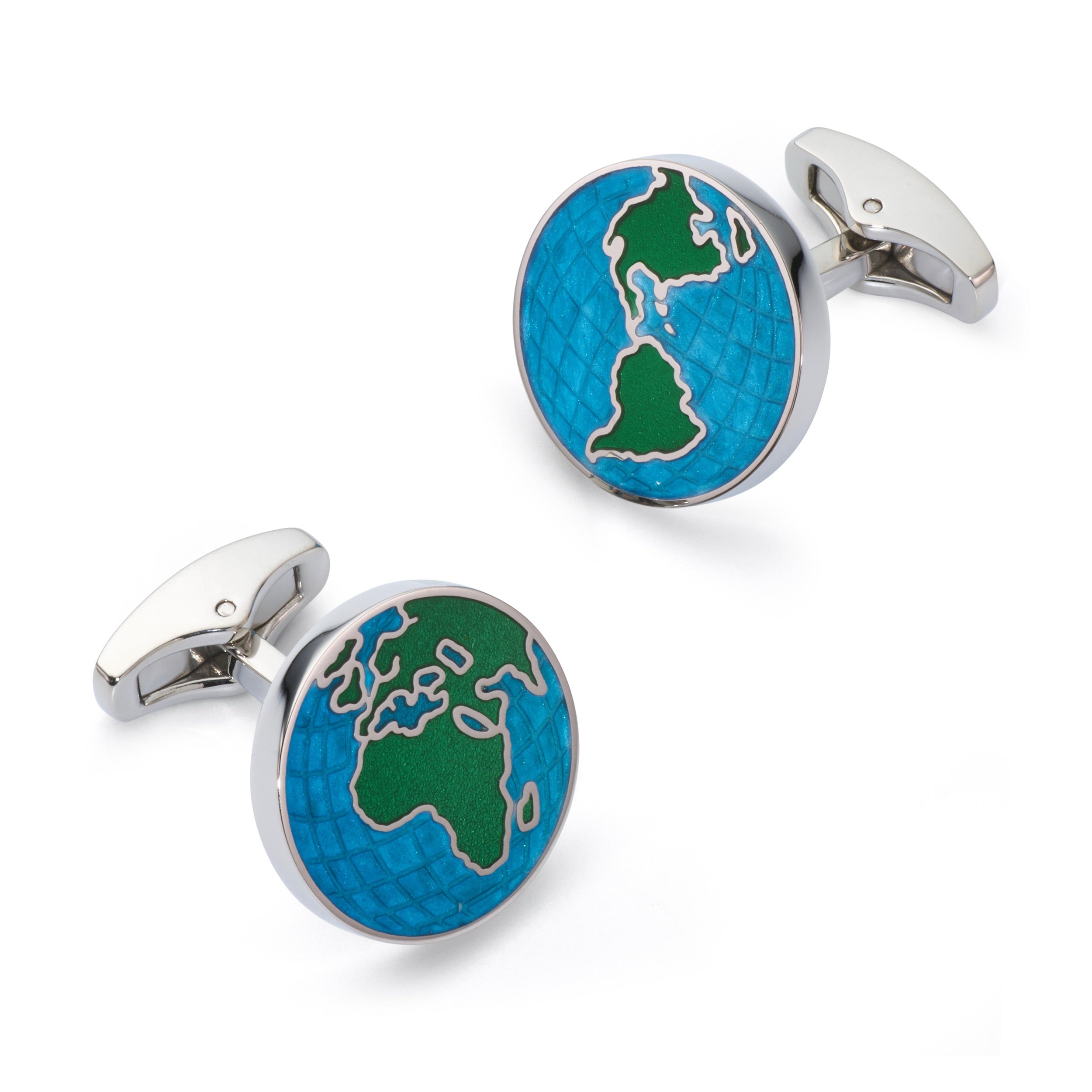 World Map Cufflinks