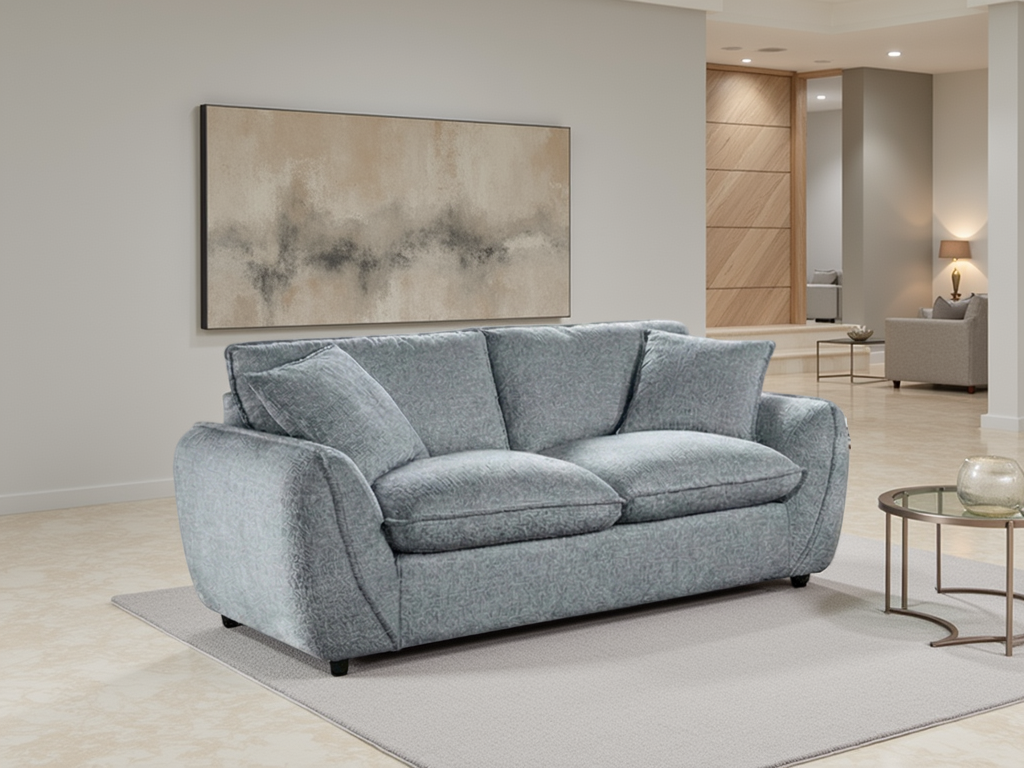 Berlin 2-Seater Sofa: Plush Comfort, Contemporary Design for Homes