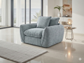 Berlin  Fabric Armchair: Contemporary Cloud-Like Comfort, Deep Cushions, Stylish Piping