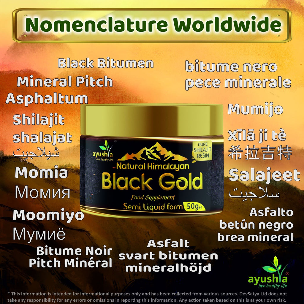 Black Gold Pure Himalayan Shilajit Resin - Natural Fulvic Acid & 85+ Trace Minerals - High Potency Energy, Focus & Immune Support - Lab Tested Ayurvedic Supplement - 50 grm