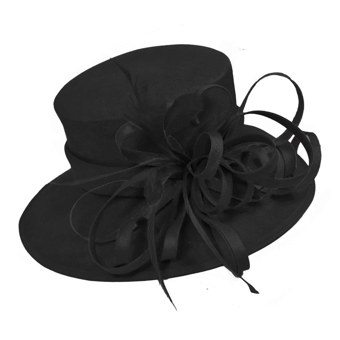 Caprilite Large Ladies Occasion Hats for Weddings Brim Top