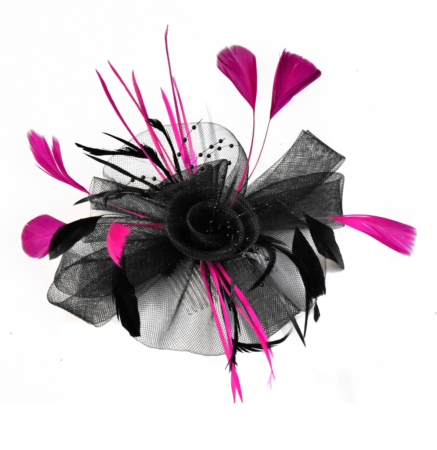 Black Butterfly Fascinator on Comb Headband or Clip