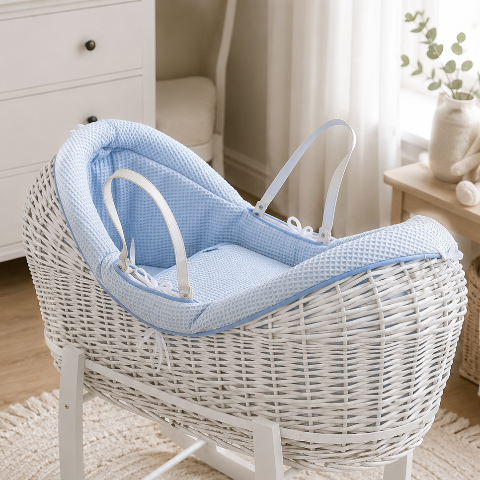 Wicker Pod Baby Deluxe Moses Basket-No stand included