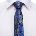 Boys Blue Paisley Silk Tie