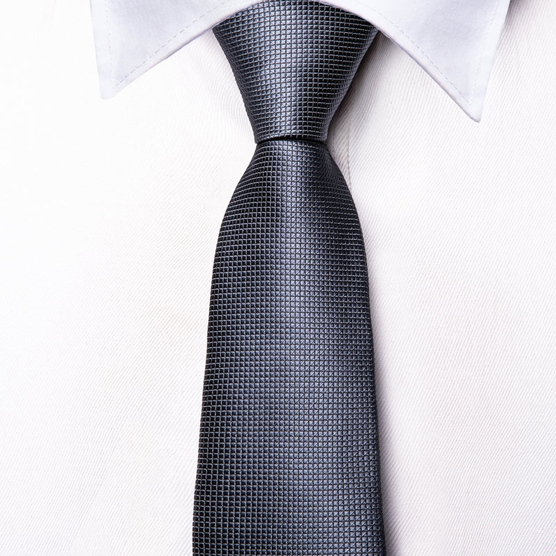 Boys Gray Silk Tie