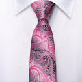 Boys Pink Paisley Silk Tie