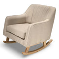 Bristam Nursing Chair - Natural & Oak With Stool