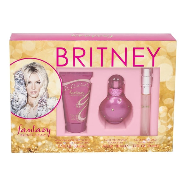 Britney Spears Fantasy Gift Set 15ml EDP + 50ml Shower Gel + 30ml Body Souflee