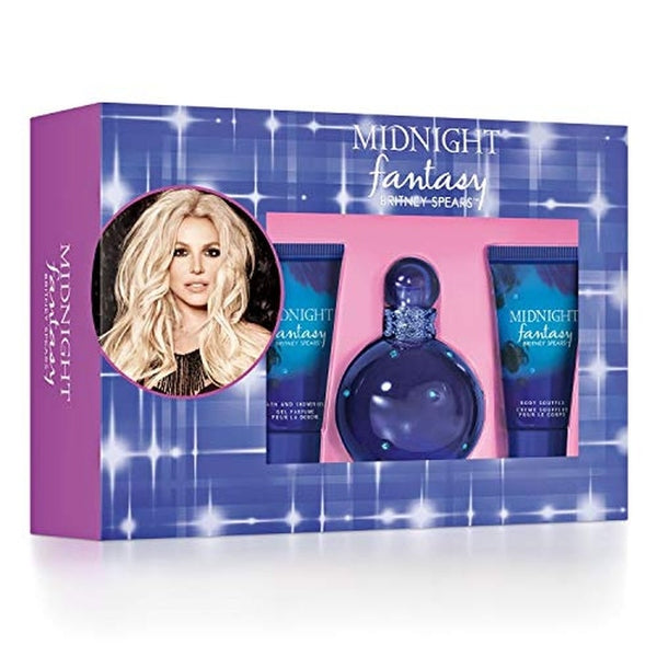 Britney Spears Midnight Fantasy Gift Set 100ml EDP + 50ml Body Lotion + 50ml Shower Gel