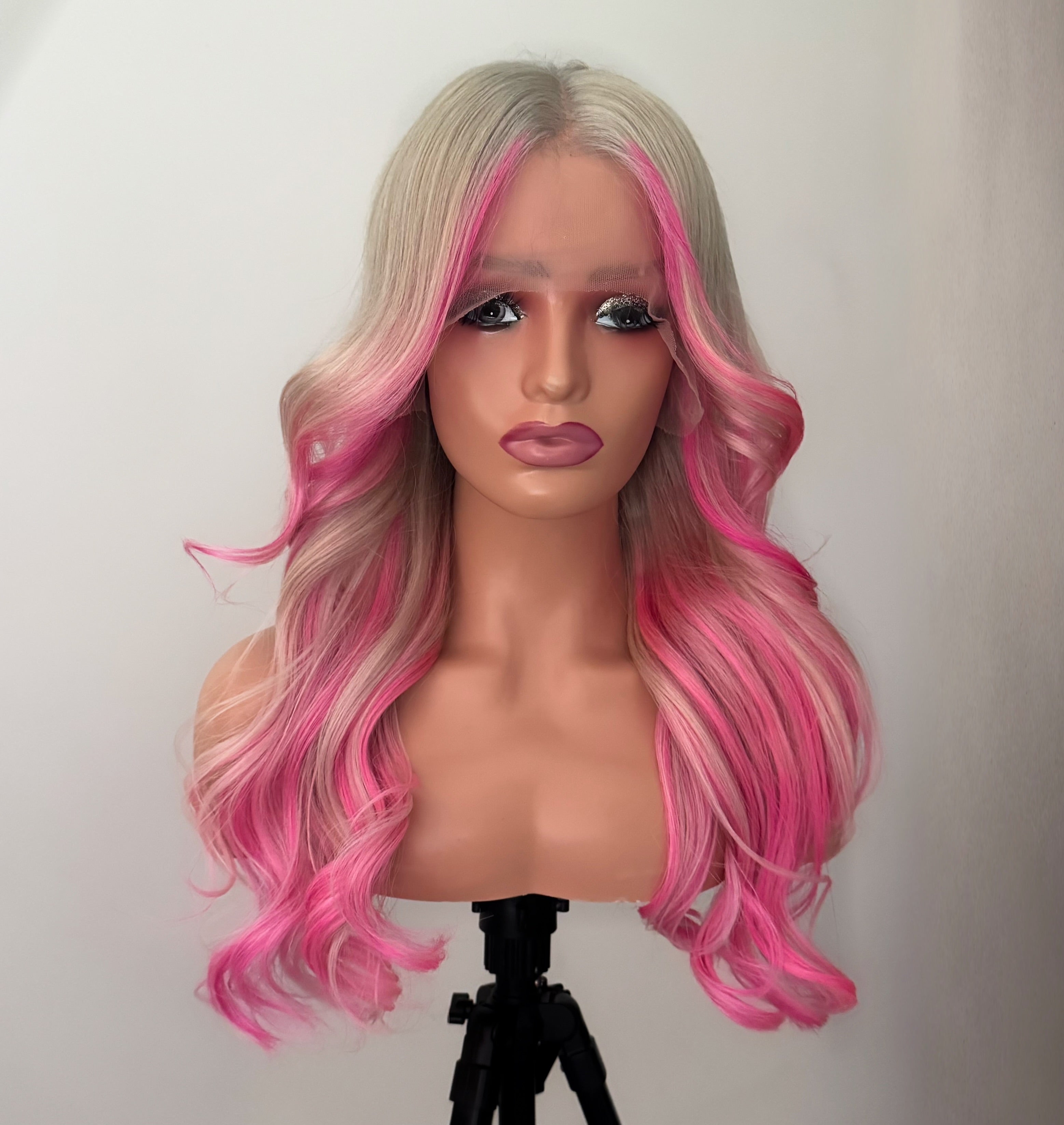 Pia Pink - Full Lace Human Hair Wig