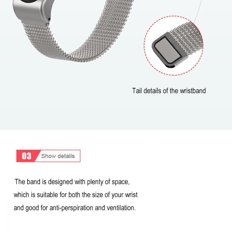 Mijobs Milan CS Metal Magnetic Watch Band for Xiaomi Mi Band 5 & 6, Host not Include