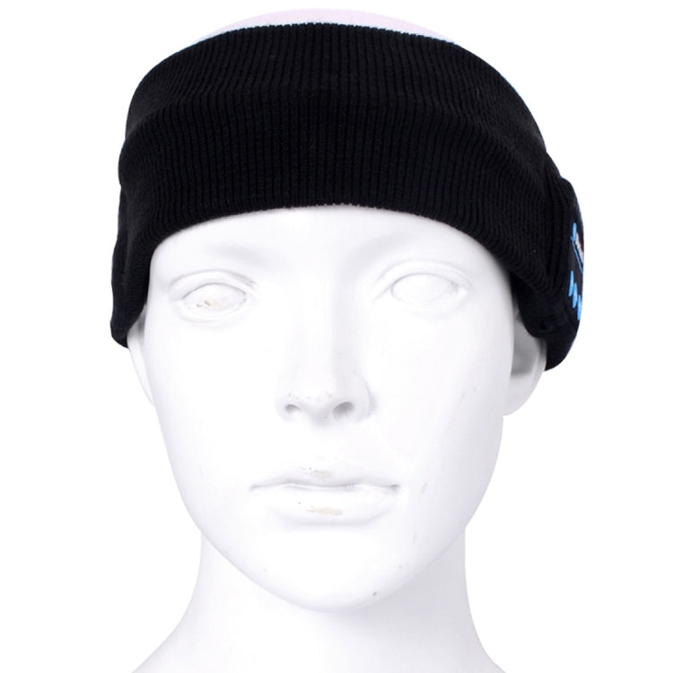 Knitted Bluetooth Headsfree Sport Music Headband with Mic for iPhone / Samsung and Other Bluetooth Devices(Black)
