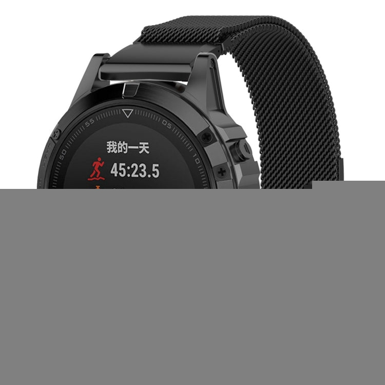 For Garmin Fenix 6X Milanese Watch Band
