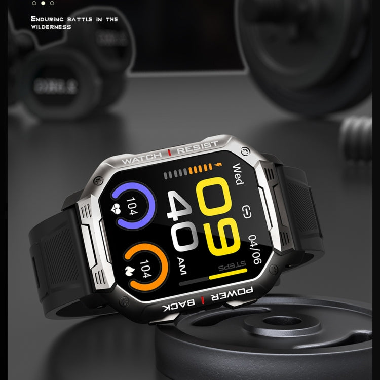 HAMTOD NX3 1.83 inch Smart Watch, Support Bluetooth Call / Sleep / Heart Rate / Blood Oxygen / Blood Pressure Monitoring(Black)