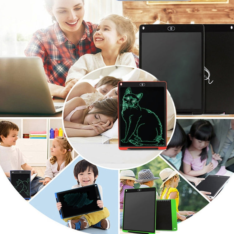 Portable 12 inch LCD Writing Tablet Drawing Graffiti Electronic Handwriting Pad Message Graphics Board Draft Paper with Writing Pen, 12 inch White, 12 inch Black, 12 inch Green, 12 inch Blue, 12 inch Red