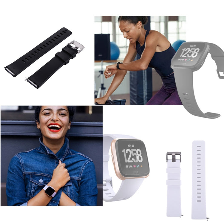 For Fitbit Versa / Versa 2 Simple Fashion Silicone Watch Band(Violet)