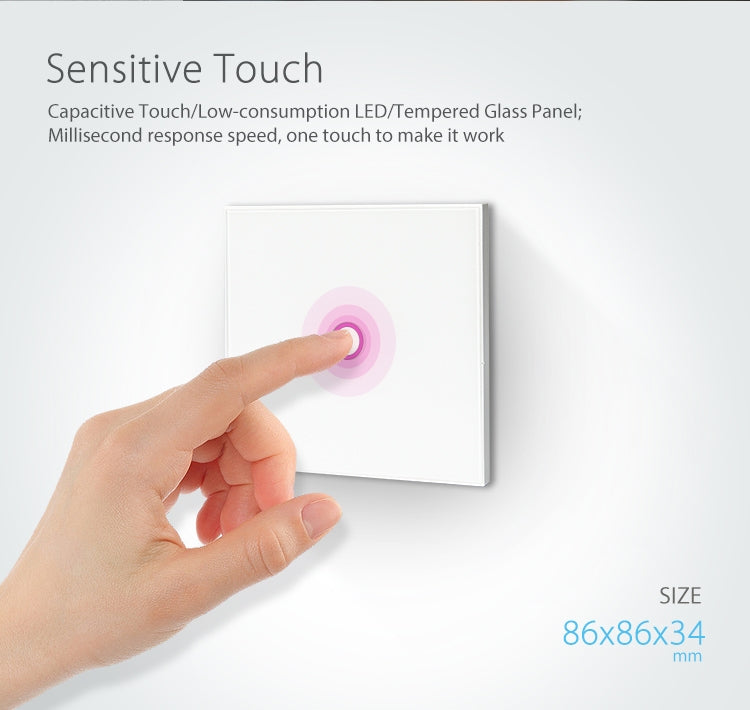 NEO NAS-SC01W Wireless WiFi EU Smart Light Control Switch 1Gang, 1 Gang