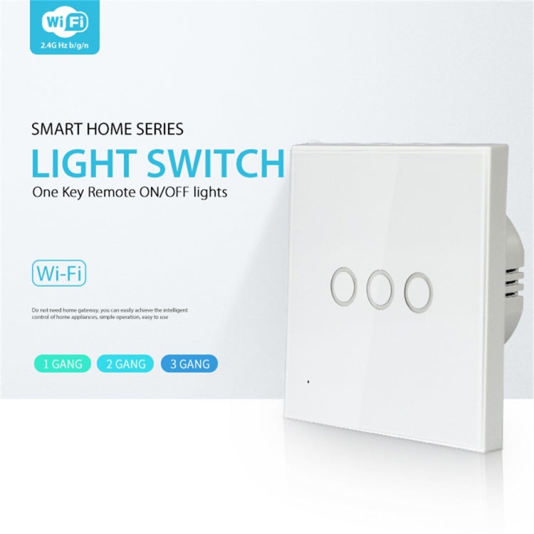 NEO NAS-SC03W Wireless WiFi EU Smart Light Control Switch 3Gang, 3 Gang