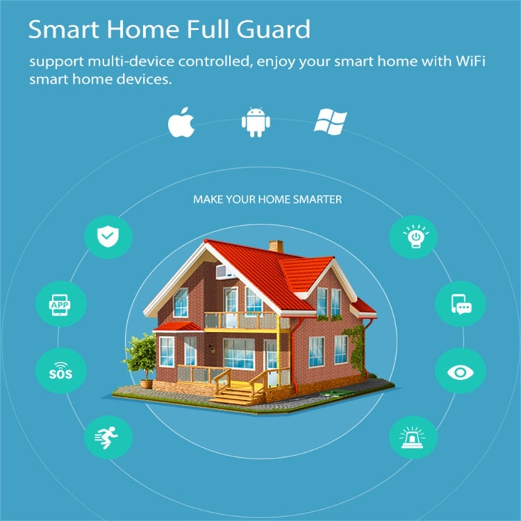 NEO NAS-SC03W Wireless WiFi EU Smart Light Control Switch 3Gang, 3 Gang