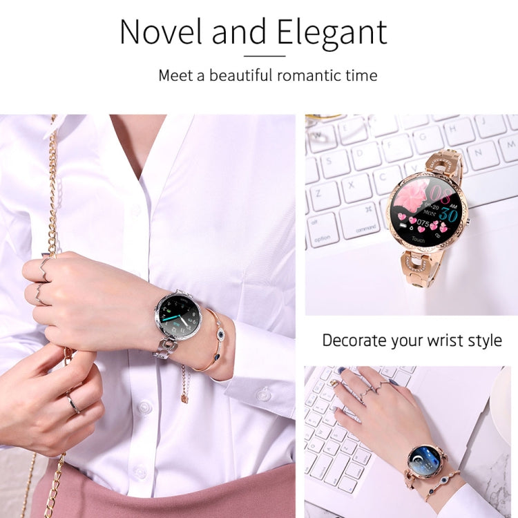 AK15 Fashion Smart Female Bracelet, 1.08 inch Color LCD Screen, IP67 Waterproof, Support Heart Rate Monitoring / Sleep Monitoring / Remote Photography