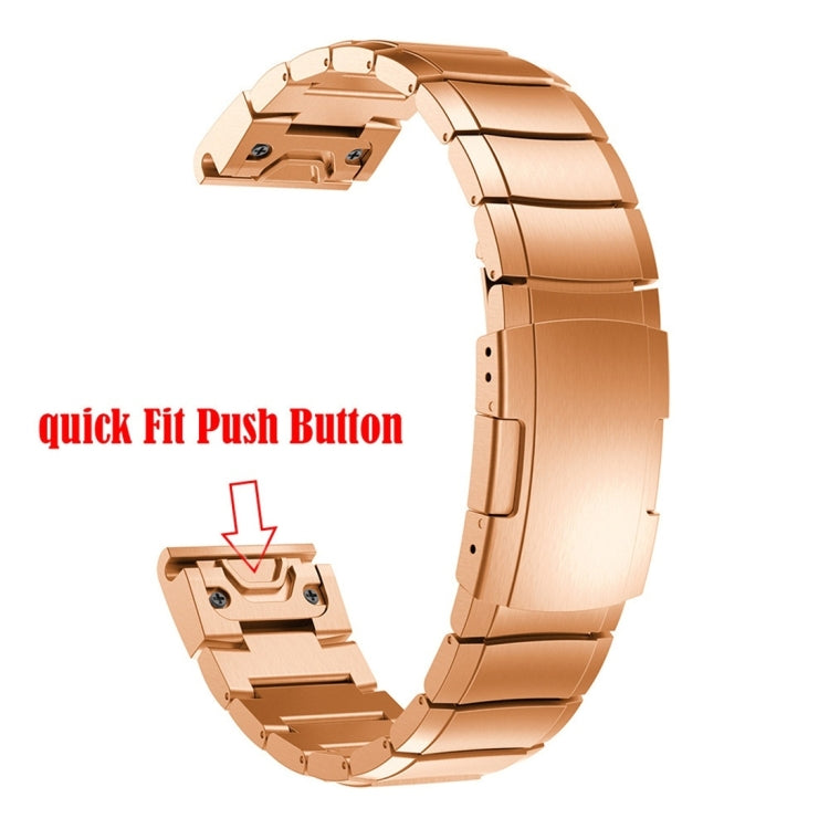 Quick Dismantling Steel Watch Band for Garmin Fenix 5 22mm, For Garmin Fenix 5