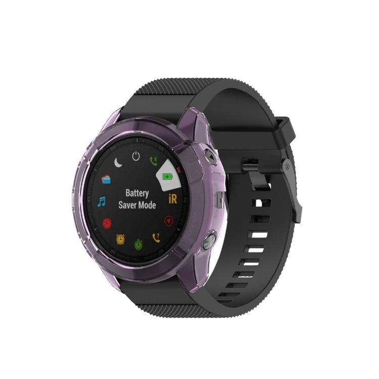 For Garmin Fenix 6X TPU Half Coverage Smart Watch Protevtice Case, For Garmin Fenix 6X