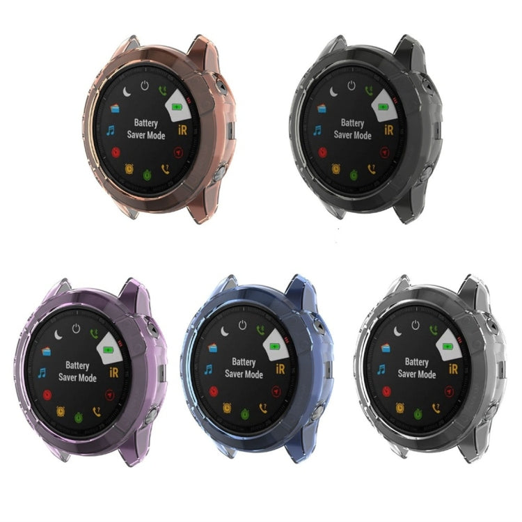 For Garmin Fenix 6X TPU Half Coverage Smart Watch Protevtice Case, For Garmin Fenix 6X