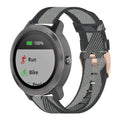 20mm Stripe Weave Nylon Wrist Strap Watch Band for Garmin Venu, Vivomove 3, Vivoactive 3, Forerunner 245 / 645