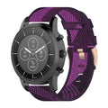 22mm Stripe Weave Nylon Wrist Strap Watch Band for Fossil Hybrid Smartwatch HR, Male Gen 4 Explorist HR & Sport