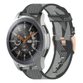 22mm Stripe Weave Nylon Wrist Strap Watch Band for Galaxy Watch 46mm / Gear S3