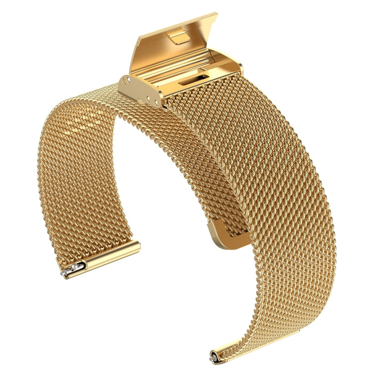 22mm Metal Mesh Wrist Strap Watch Band for Fossil Hybrid Smartwatch HR, Male Gen 4 Explorist HR, Male Sport