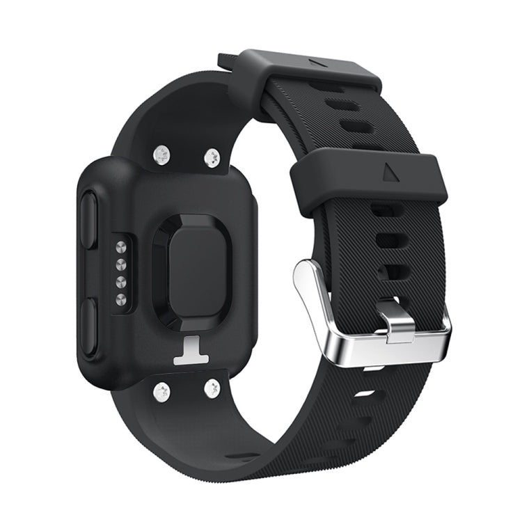 Silicone Sport Watch Band for Garmin Forerunner 35(Black)