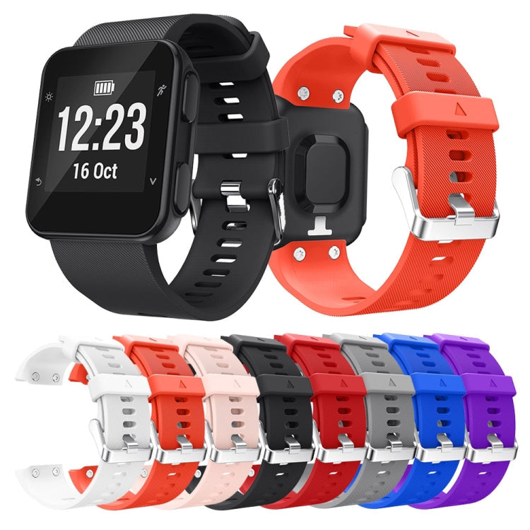 Silicone Sport Watch Band for Garmin Forerunner 35(Black)