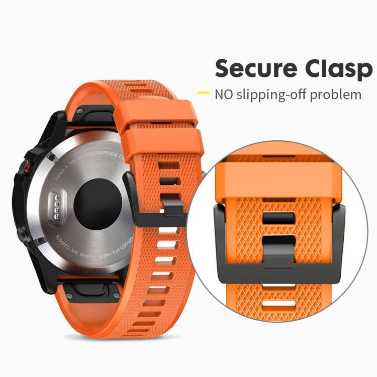 Quick Removable Silicone Watch Band for Fenix 5X 26mm