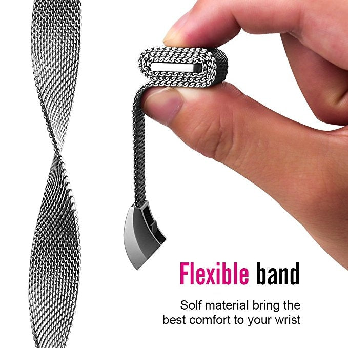 Stainless Steel Magnet Watch Band for FITBIT Alta,Size: Large, 170-236mm