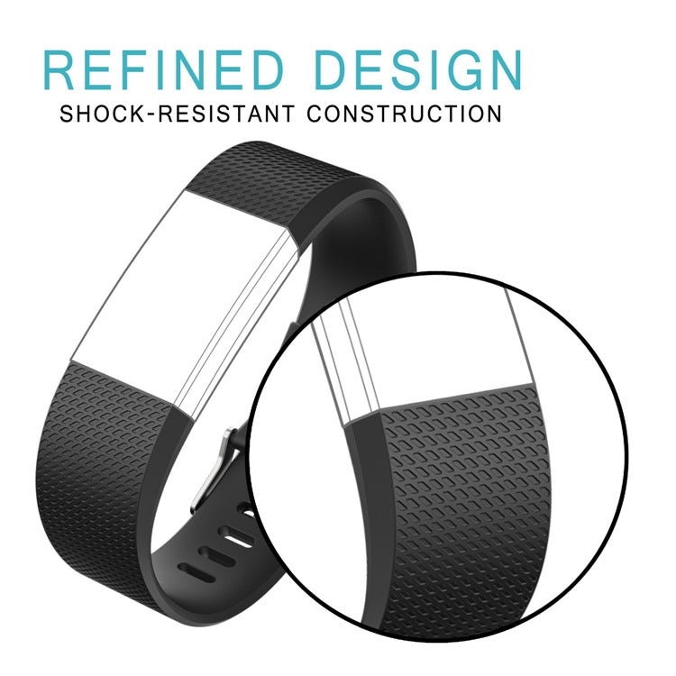 Square Pattern Adjustable Sport Watch Band for FITBIT Charge 2, Size: S, 10.5x8.5cm, S, Black, S, Light Pink, S, Coffee, S, Light Purple, S, Champagne Gold, S, Mint Green, Coral Red, S, Navy Blue, S, Dark Purple, S, Purple, S, Orange, S, Cyan, S, Pink ...
