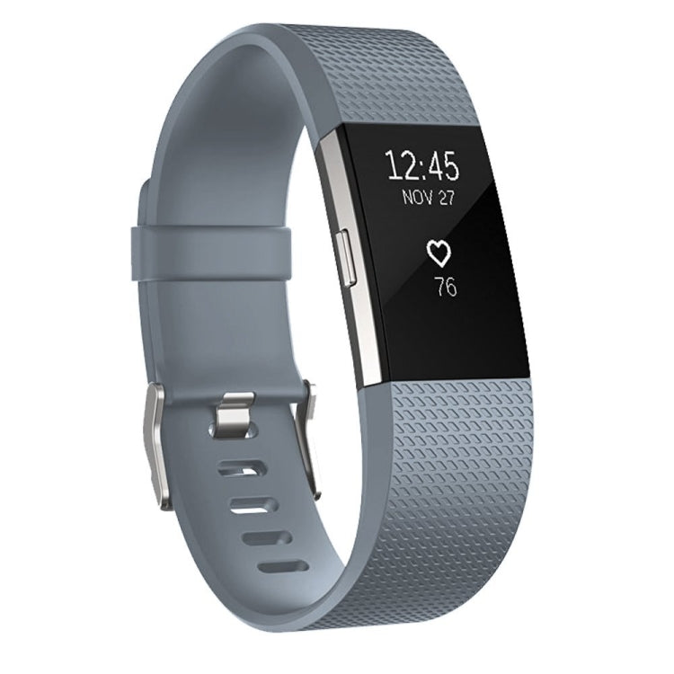 Square Pattern Adjustable Sport Watch Band for FITBIT Charge 2, Size: L, 12.5x8.5cm, L, Black, L, Light Pink, L, Coffee, L, Light Purple, L, Champagne Gold, L, Mint Green, L, Coral Red, L, Navy Blue, L, Dark Purple, L, Purple, L, Orange, L, Cyan, L, Pi...