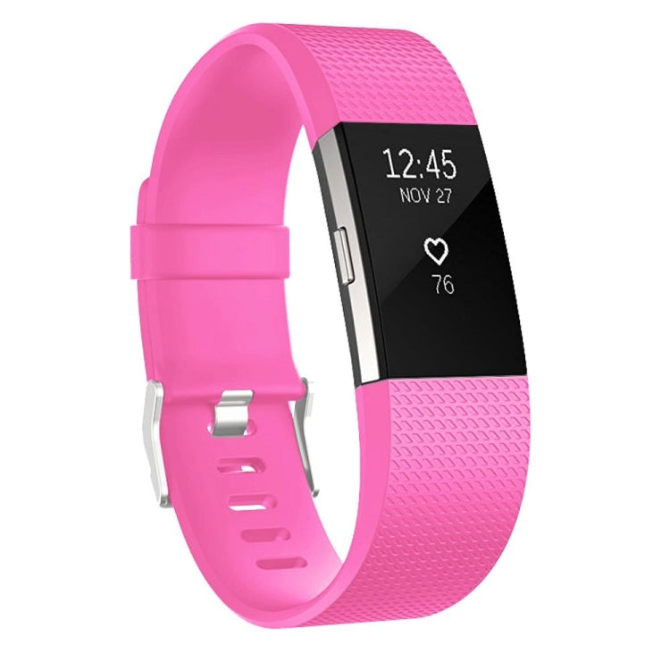 Square Pattern Adjustable Sport Watch Band for FITBIT Charge 2, Size: L, 12.5x8.5cm, L, Black, L, Light Pink, L, Coffee, L, Light Purple, L, Champagne Gold, L, Mint Green, L, Coral Red, L, Navy Blue, L, Dark Purple, L, Purple, L, Orange, L, Cyan, L, Pi...