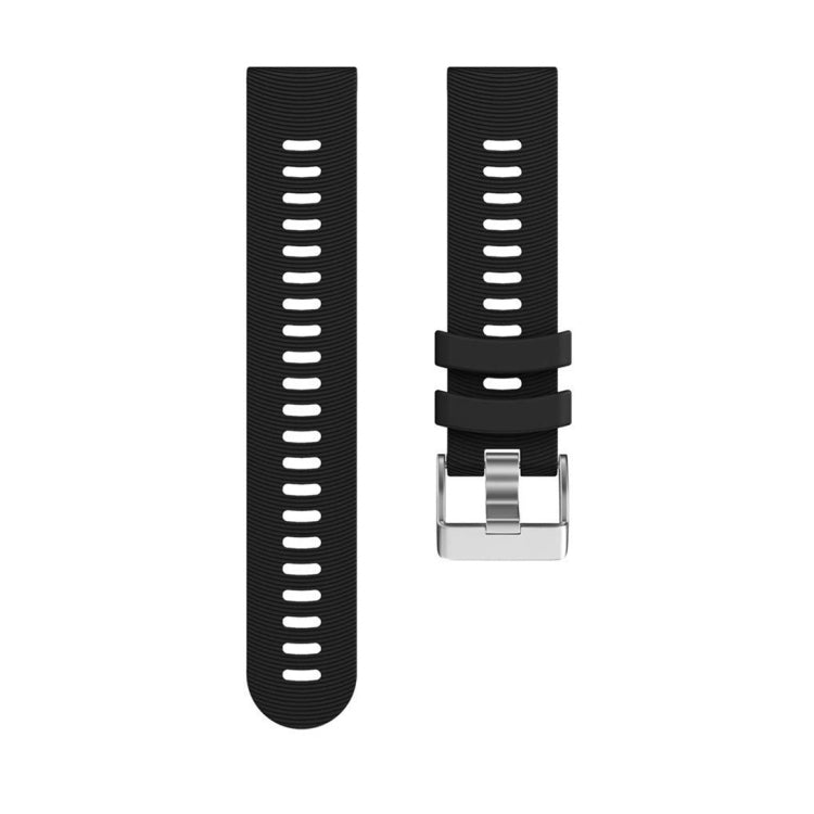 Smart Watch Silicone Watch Band for Garmin Forerunner 245(Black)