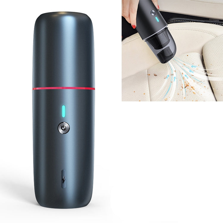 Car / Household Wireless Portable 90W Handheld Powerful Vacuum Cleaner, White, Navy Blue