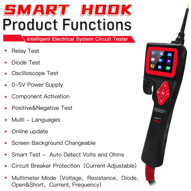 TopDiag P200 Car Circuit Intelligent Analyzer Diagnostic Instrument, TopDiag P200