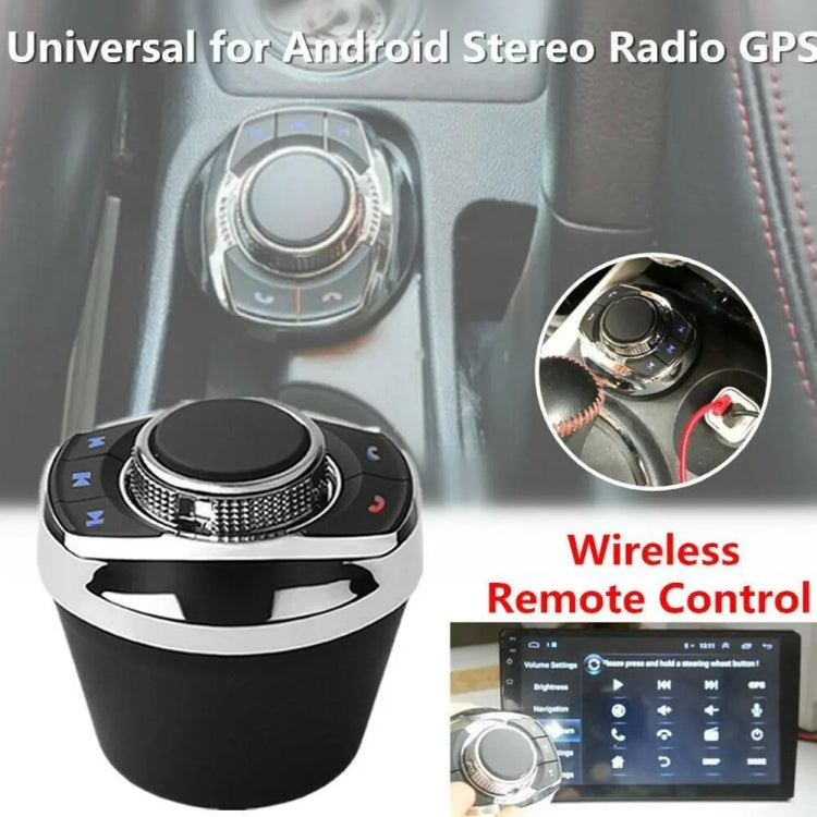 Multifunctional Car Cup Holder Wireless Knob Button Steering Wheel Button Remote Control without Light, without Light