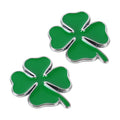 2pcs Four Leaf Clover Luck Symbol Badge Labeling Sticker Styling Car Decoration, Size: 2x2x0.2cm, Size: 2x2x0.2cm