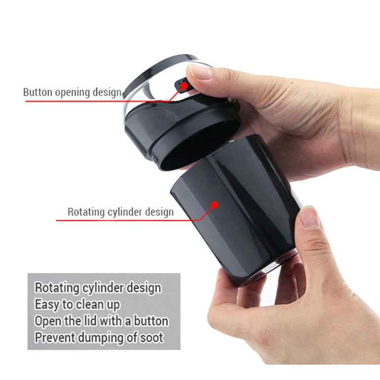 N12E Car Creative Ashtray Solar Power With Light And Cover With Cigarette Liighter