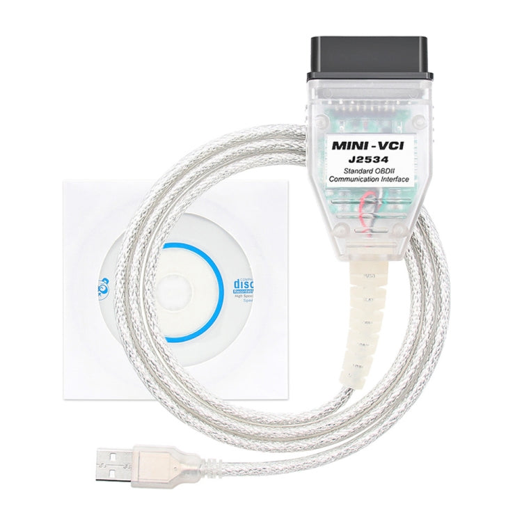 USB to OBD2 16 Pin MINI VCI FT232RL Single Diagnostic Cable for Toyota TIS Techstream, FT232RL