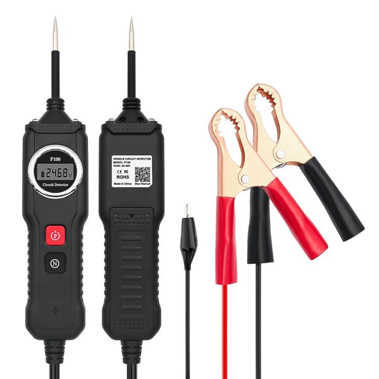 P100 5V-40V Electric Circuit Tester, Two Power Supply, Cable Length: 1.53m, P100