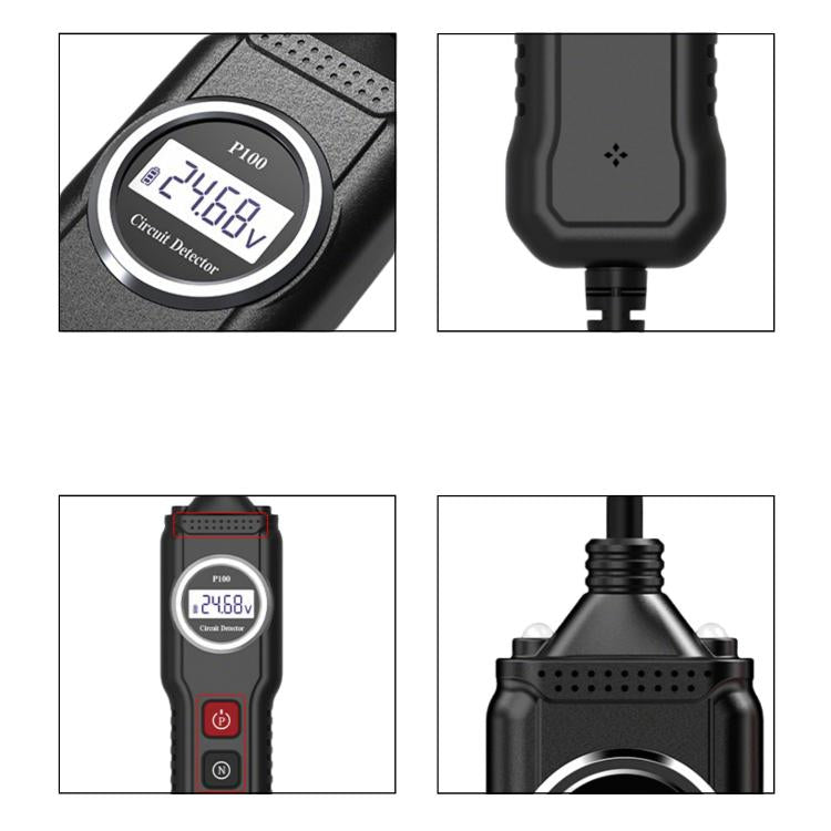 P100 5V-40V Electric Circuit Tester, Two Power Supply, Cable Length: 1.53m, P100