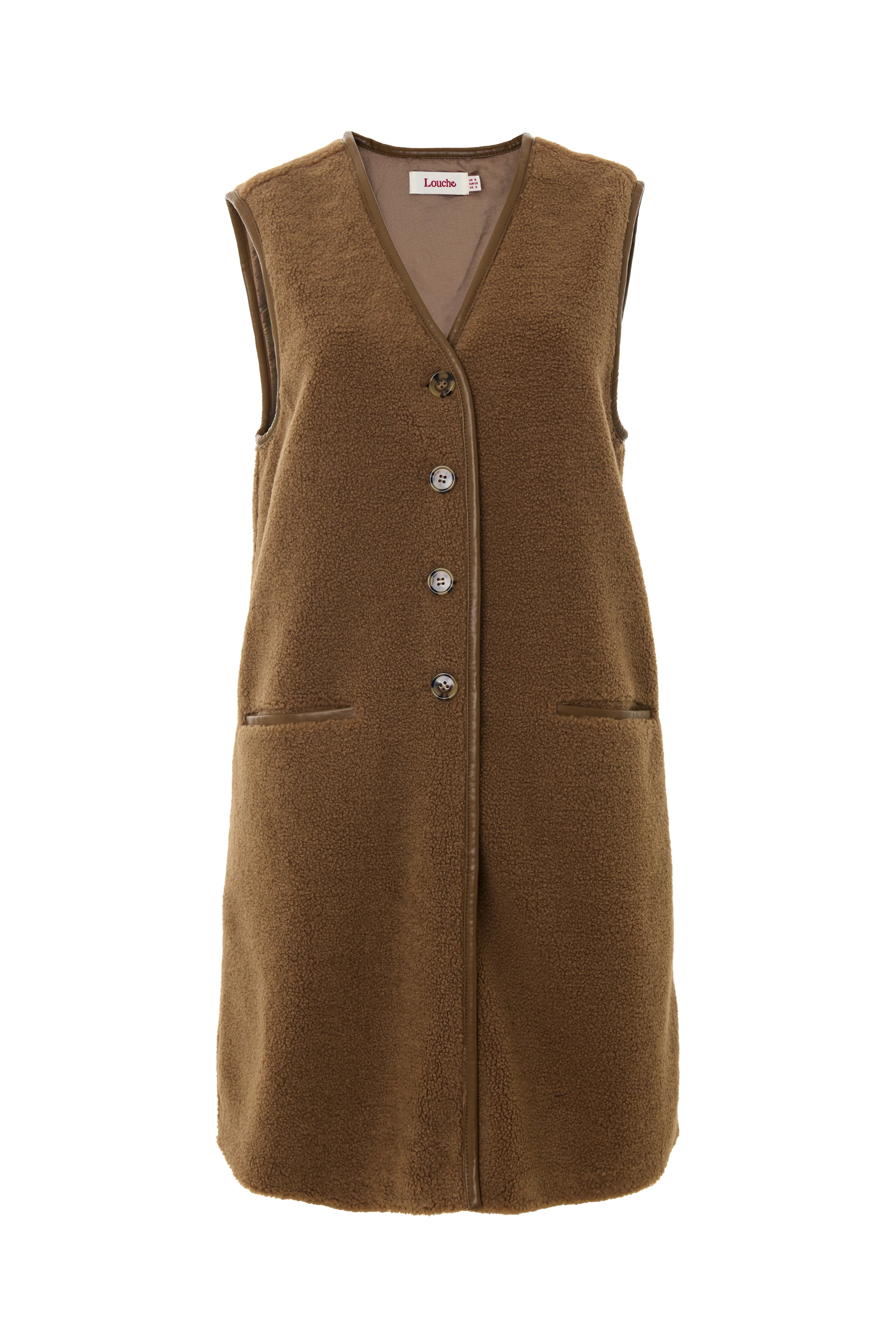 Cathel Borg Longline Waistcoat - Nutmeg